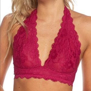 FP Intimately Galloon Lace Halter Bra